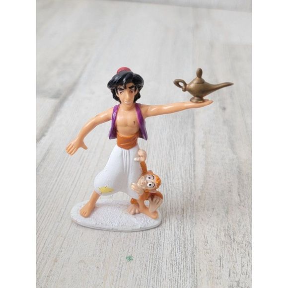 Mattel 1992 Disney Abu lamp Aladdin Pixar toy figure - Picture 1 of 4